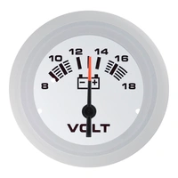 VEETHREE Voltmeter 8-18 Volt Ø2" - Arctic